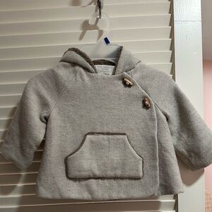 Zara Gray Hooded Kids Cape